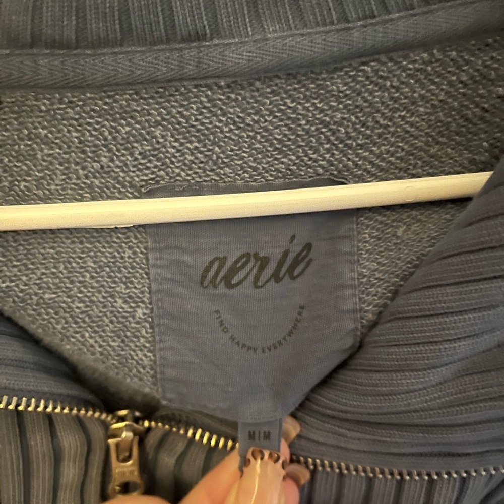 Blue quarter zip from aerie